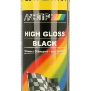 Versandbereit | MoTip - Rallye schwarz glänzend, 500 ml Zum Ausbessern von matt-schwarzen Farben
