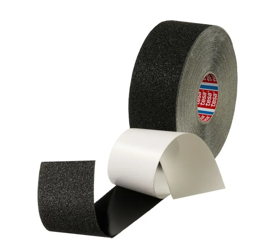 1 Rolle Tesa Antirutsch-Klebeb. schwarz 100 mm 100 mm x 15 m, für Innen- und Aussenanwendungen | Preisknaller