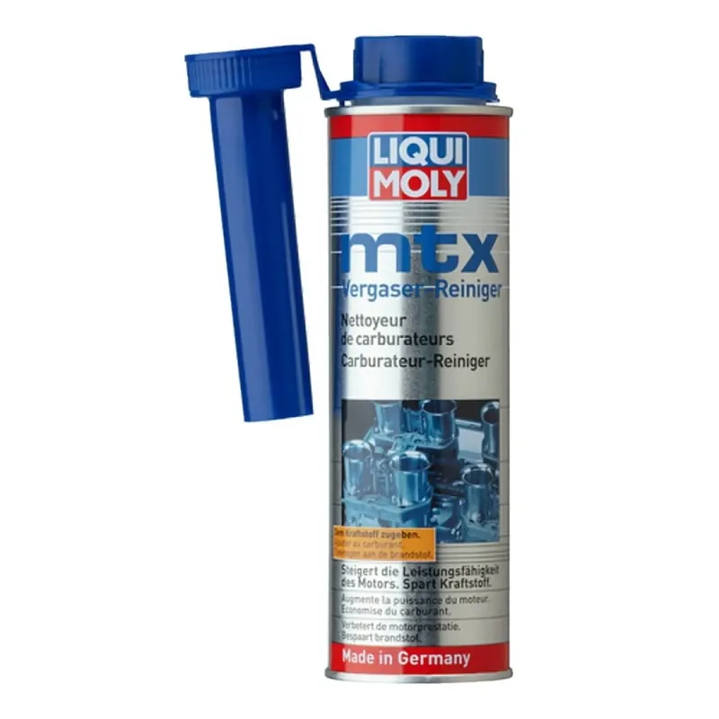 LIQUI MOLY MTX Benzin Additiv / Vergaser-Reiniger Entfernt Ablagerungen im Vergaser, an Ventilen, Zündkerzen sowie im Brennraum und verhindert deren Neubildung | Hohe Qualität
