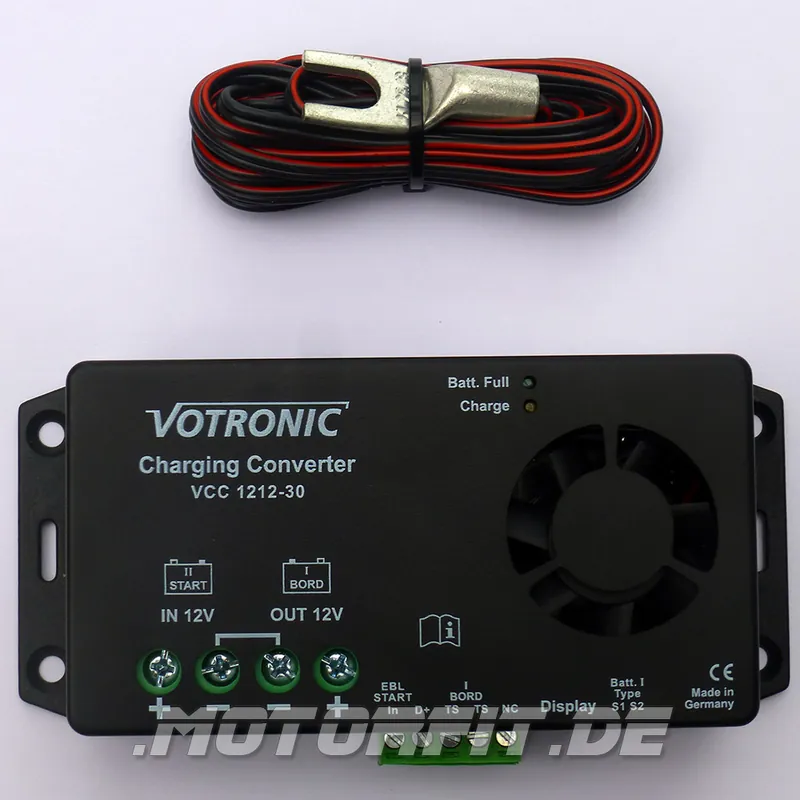 Votronic Lade-Wandler VCC 1212-30 speziell für Mercedes Benz Marco Polo - 12V/30A / VCC1212-30 Ladebooster Booster mit Temperaturfühler VCC121230 AGM Lithium - Einfach bestellen