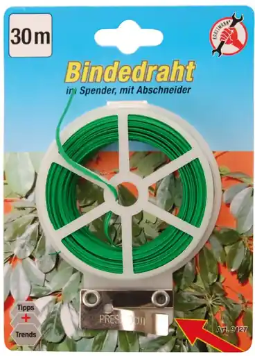 Beliebt | Bindedraht 30 m, im Spender