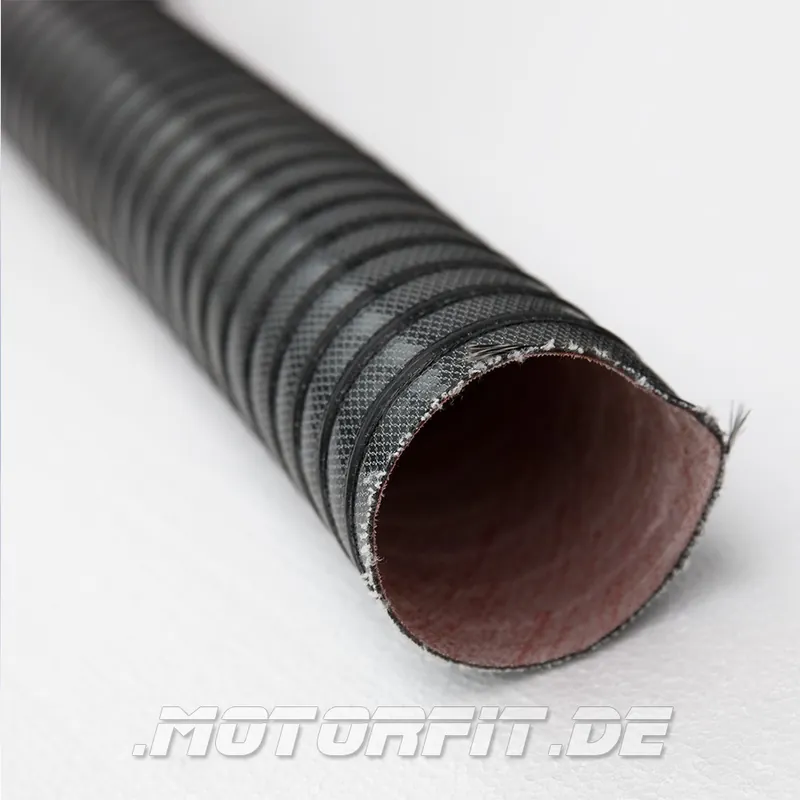 100‘er Heißluft- und Heizungsschlauch 1 m Ø 100 mm Heavy-Duty bis 300 °C, Anthrazit - Neues Produkt