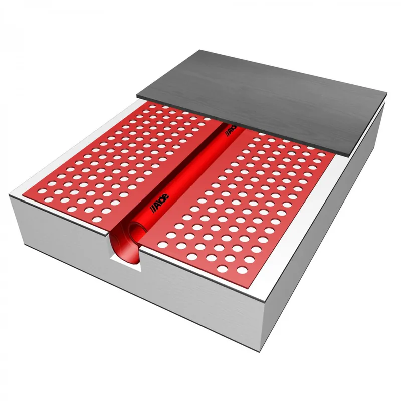 Aktionspreis | Alde Fußbodenblech 1000 x 315 x 0,3 mm Rohreinlegerille (Ø 12 mm Rohr)