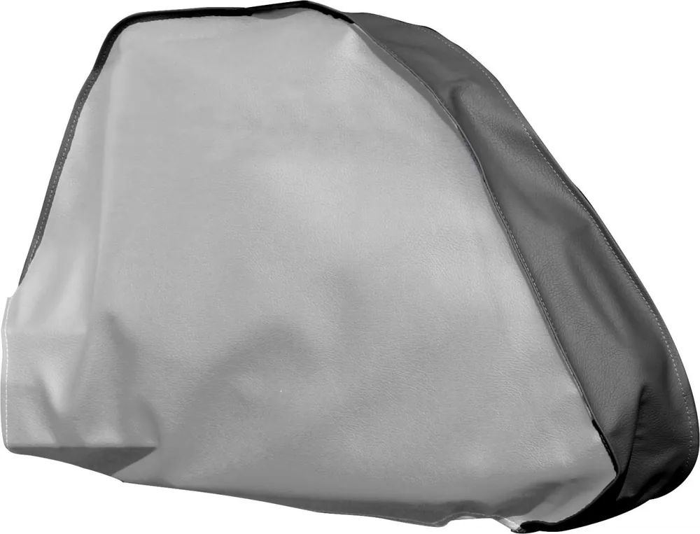 Versandbereit | Deichselhaube Kunstleder, Grau / Grau