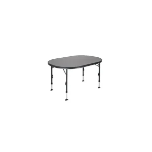 Table ovale en aluminium gris 130 x 91 cm Curled - Beliebt