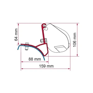 Adaptador para toldo F35 Mercedes Viano / Marco Polo / Vito / Classe V | Jetzt neu