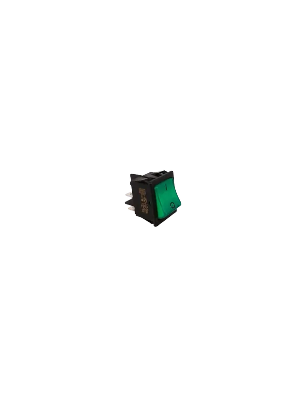 Interruptor basculante LED verde 230V. - Rabatt